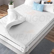 SWG Uratex Latex Foam Mattress Latex thickening Single Double Queen KING White foldable foam