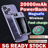 PD 20W Magnetic Power Bank Super 20000mAh Fast Charging Power Bank Portable Wireless Mini Powerbank 无线充电宝快充