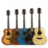 30/34/36-inch Guitar Children's Folk Guitar Solid Wood Musical Entry-level Glossy Single-board Guita