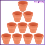 10Pcs 3.5x3.5cm Small Mini Terracotta Pot Clay Ceramic Pottery Planter Cactus Flower Pots Nursery Po