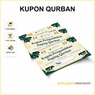 QURBAN COUPON PRINTING - EID ADHA VOUCHER - AQIQAH GREETING CARDS FREE CUSTOM DESIGN