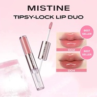 [COD] Mistine Tipsy-Lock Double-Ended Lip Cream Gloss Long-Lasting Non-Sticky 1.5g Cup Best Seller D