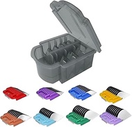 Animal Stainless Steel Attachment 8 Colors Guide Comb Set from 1/8 Inch to 1 Inch(3-25mm),Compatible