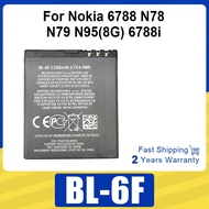 New Rechargeable Battery BL-6F Battery For Nokia 6788 N78 N79 N95(8G) 6788i Battery 6F BL6F Replacem