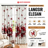 Langsir Tingkap Murah Curtain Langsir Slidinr Door Langsir Bilik Tidur Pintu Bilik Dapur Rumah Windo