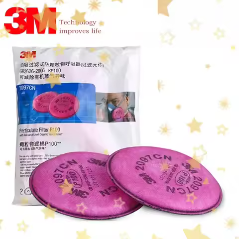 2/4/10pcs Package 3M 2097 Painting Spray Industry particulate P100 Filter For 3M 6200 7502 Series Ga