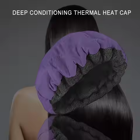 Hair Care Heating Cap Deep Conditioning Heat Cap Microwavable Heat Cap Steaming Microfiber Cotton Re