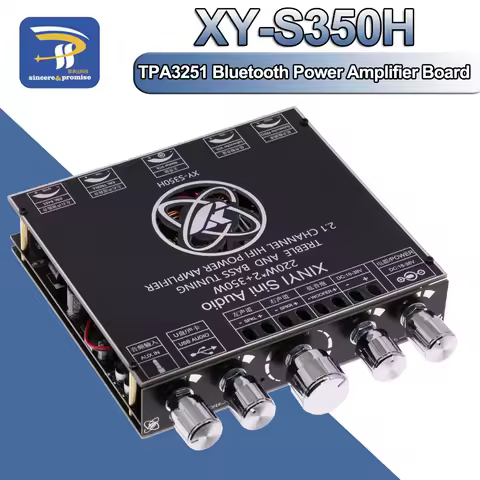 XY-S350H 2.1 Channel TPA3251 Bluetooth Power Amplifier Board Module High And Low Subwoofer 220W*2 + 