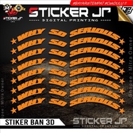 Tire Sticker / Tire Font / Tire Bomb / 3D Tire sticker Why So Serious 3D Rim Sticker JP01