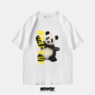 Ezway T-Shirt Oversize Whats Up Panda | Unisex Kids Crop Oversize T-Shirt