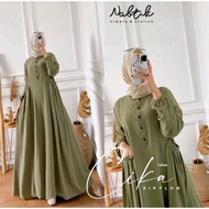 Sage Green Dress - Premium Crinkle Dress