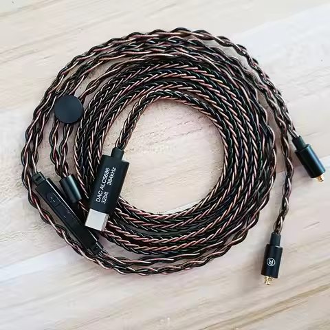 Type-c DAC calbe ALC5686 Decoding Adapter For Shure MMCX Se215 SE846 Single Crystal Copper Cable wit