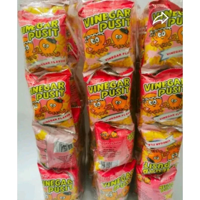 CN House Of Treats 90's Food Vinegar Pusit 3packs x 20pcs All Time Favorite Meryenda Chichirya Kutku