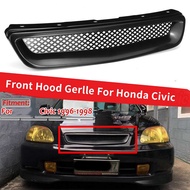 ABS Black Car Front Bumper Hood Grill Grille Cover Trim for Honda Civic EK CX DX EX HX LX Type R 199