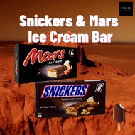 **Klang Valley Delivery ONLY** Snickers and Mars Ice Cream Stick Bar 6 Sticks in a Box