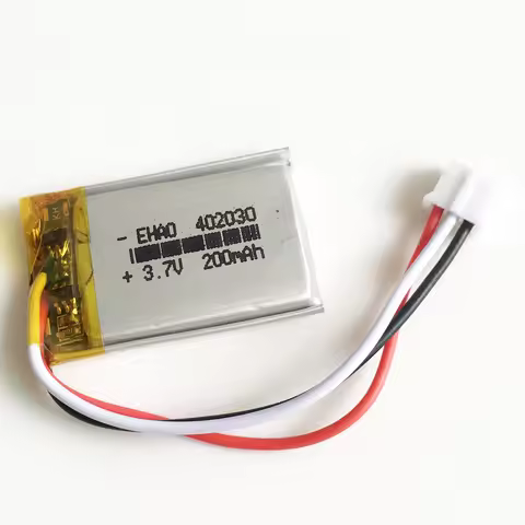 3.7V 200mAh Lipo Rechargeable Battery 402030 JST 2.0mm 3Pin Plug For Smart Watch Bracelet LED Light 