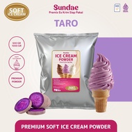 Bubuk Es Krim Soft Ice Cream Powder Premium Rasa Taro Sundae Taro 500 gram / 1 kg