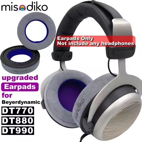 misodiko Upgraded Earpads Replacement for Beyerdynamic DT770 / DT880 / DT990 / MMX300 PRO Headphones