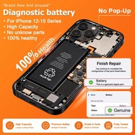 Brand New Diagnostic Battery 100% Capacity For iPhone 12 13mini 14 14Plus 15Pro Max Shows Genuine Pa