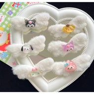 GM-Hair Clip White Angel Wing Hair Soft