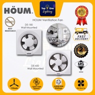 Houm DE180 6inch / DE450 10inch Dual Airflow Wall Mounted Ventilation Bedroom Living Toilet Exhaust 