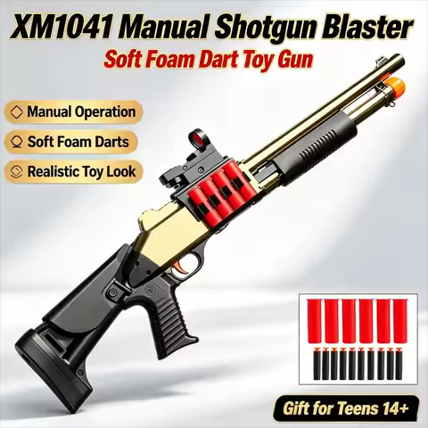 XM1014 Shelling Soft Gun Can Fire Spray Shotgun Models with Shell Ejection Function Outdoor Shooting