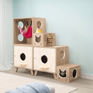 簡約雙盆階梯組合(洞洞吊床櫃)