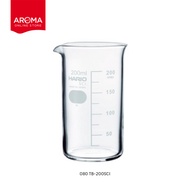 Hario บีกเกอร์แก้ว ถ้วยตวงแก้ว Tall Beaker 200300500 ml. (With Measurements) (080/081/082)
