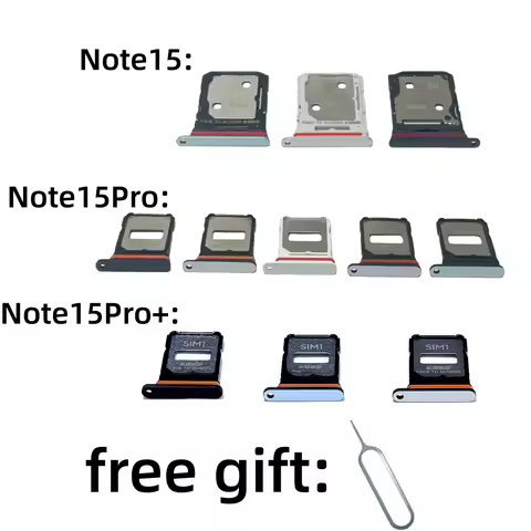 SIM Card Tray chip slot drawer card Holder For Xiaomi Redmi Note15 Note15Pro Note15ProPlus Note15Pro
