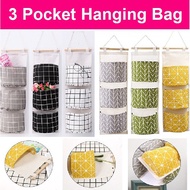 Waterproof Storage Hanging Bag Multi-Storey/3 Storey Wall Hanging Storage Box (Ready Stock)