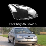 For Chery A5 Cowin 3 Headlamp Cover Shade Transparent Lampshade Headlight Shell Plexiglass Replace O