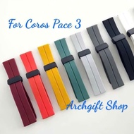 [ for Coros Pace 3 ] 22mm silicone watch strap with magnetic buckle for Coros Pace 3 watch