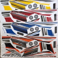 Yamaha RXZ CATALYZER (13) Body Sticker / Stripe STRIKE STIKER COVER SET COVER SET RXZ135 RXZ 135 5PV