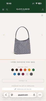 Goyard hobo mini灰色（全新）