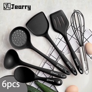 Jearry ซิลิโคนเครื่องครัวเกรดอาหารชุดเครื่องครัวพิเศษสำหรับอาหาร Kitchentools 6ชิ้นไม่ติดกระทะตะหลิวทนความร้อนได้230 °C อุณหภูมิสูง