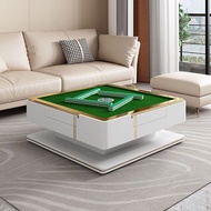 （in stock）Multifunctional Tea Table Intelligent Automatic Electric Lifting Tea Table Changing Dining Table Dual-Use Household Light Luxury Stone Plate Mahjong Table