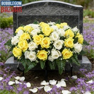 Artificial Cemetery Flowers UV Resistant Fake Flowers for Grave Stone garden