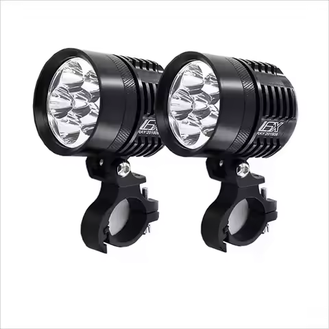 For Motocycle Fog Lights 8000LM Moto Spotlight Waterproof Flash Motos Bulb Super Bright 12V Universa
