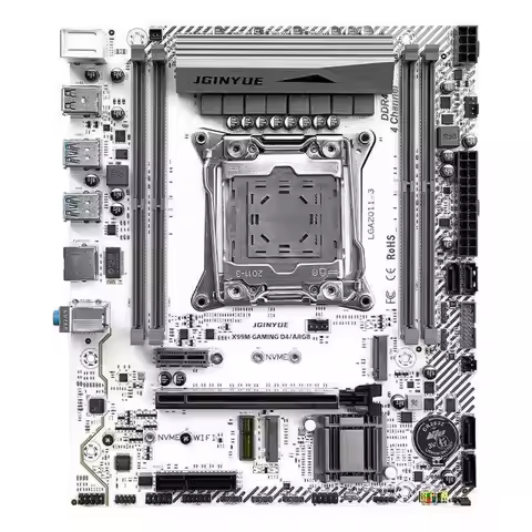 Материнская Плата Jingyue X99 Процессор Память D4 Набор ECC Серверная Полоса Xeon E5 2666 2678 2696V
