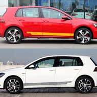 Car Stickers Stripes Door Side Decor For Volkswagen VW POLO GOLF 7 6 5 4 3 mk4 mk7 mk5 mk6 mk2 Tunin