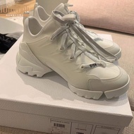 Shangpincheng Dior/Dior New Women's Shoes White Technology Fabric D-CONNECT Lace-Up Sneakers Daddy S