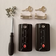 Luggage 065c Small Long Lock Suitcase Three Holes Four Holes Daquan 1.9 Combination Lock 2.4 Luggage