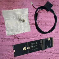 M.2 E Key to M.2 NVME M Key Card Riser Durable Stable Converter with BT Cable Support M.2 A+E Key Wi