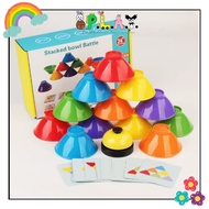 PLAY Stack Cup Board Game Stack Bowl Battle Game Cup Battle Family Game Color Sorting Kids Response 