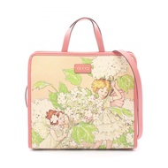 【二手】Gucci GUCCI 托特包 GUCCI x Higuchi Yuko 兒童款 2WAY 630542 粉紅色/多色 PVC塗層帆布皮革 GUCCI x Higuchi Yuko 兒童款 2