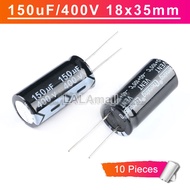 10pcs High Quality Capacitor 150uF 400V Through Hole Electro Electrolytic Capacitor 400V150uf 150uF4
