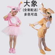 Day Children's Costume Elephant Gray Elephant Pink Elephant Animal Costume Toddler Elementary School