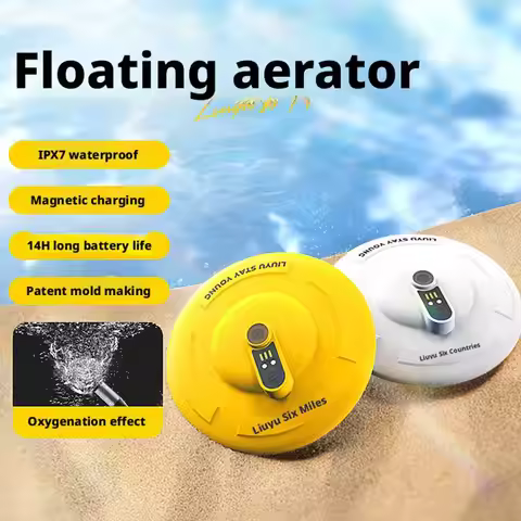 Portable Disc-Shaped Automatic Aquatic Oxygenator Fishing Oxygen Pump Lightweight Fishing Gear Water