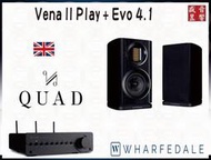 盛昱音響【二聲道詢價區】Wharfedale EVO 4.1 喇叭 + QUAD VENA II PLAY