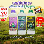 ( 1ชุด 3 ขวด ) CABMAX แคลเซียมโบรอนเข้มข้น + VAMAX ธาตุอาหารรวมเข้มข้น + ZENMAX อะมิโนรวมเข้มข้น